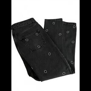 NWOT Asos Alien Rhinestone Embellished Mom Jeans - Sz 30